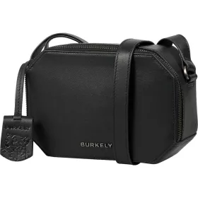    Čierna dámska bočná kožená kabelka Burkely Nocturnal, crossbody