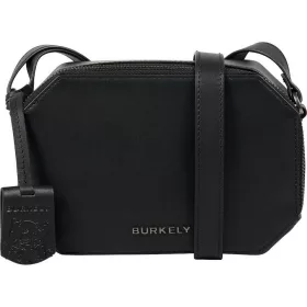    Čierna dámska bočná kožená kabelka Burkely Nocturnal, crossbody