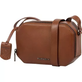    Hnedá dámska kožená bočná kabelka Burkely Nocturnal, crossbody