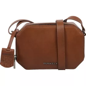    Hnedá dámska kožená bočná kabelka Burkely Nocturnal, crossbody