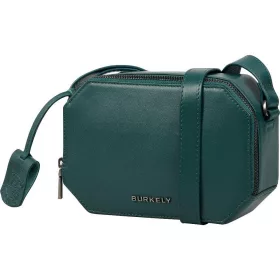    Dámska bočná kožená kabelka Burkely Nocturnal zelenej farby, crossbody