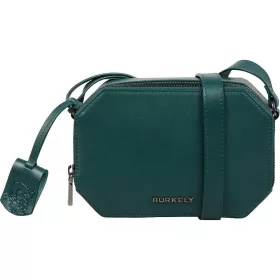    Dámska bočná kožená kabelka Burkely Nocturnal zelenej farby, crossbody
