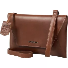    Hnedá dámska kožená kabelka na obálky Burkely Nocturnal, crossbody