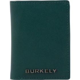    Kožené puzdro na bankové karty Burkely NOCTURNAL NOVA zelené, 10,5 × 8 cm