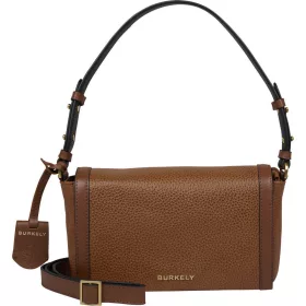    Burkely Keen Keira hnedá dámska kožená kabelka, taška cez rameno