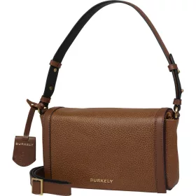    Burkely Keen Keira hnedá dámska kožená kabelka, taška cez rameno