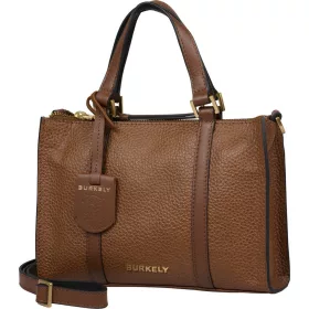    Burkely Keen Keira hnedá dámska kožená kabelka, taška cez rameno