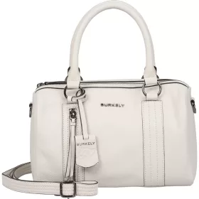    Burkely Rock Ruby sivobiela dámska kožená kabelka, taška cez rameno