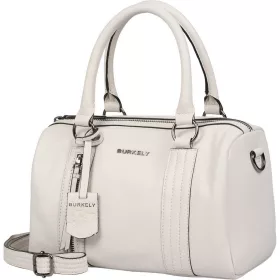    Burkely Rock Ruby sivobiela dámska kožená kabelka, taška cez rameno