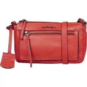    Dámska bočná kožená kabelka Burkely Rock Ruby červená, crossbody
