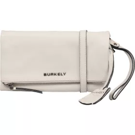    Burkely Rock Ruby sivobiely kožený držiak na telefón, bočná taška