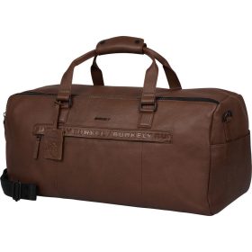    Kožená cestovná taška Burkely Minimal Mason koňakovo hnedá 58 x 29 cm