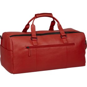    Kožená cestovná taška Burkely Minimal Mason červená 58 x 29 cm