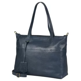    Burkely Just Jackie čierna dámska kožená taška cez rameno, kabelka, s držiakom na notebook 14"