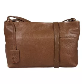    Hnedá dámska kožená bočná kabelka Burkely Nocturnal, crossbody