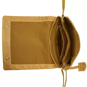    Burkely Antique Avery hnedá kožená dámska taška cez rameno, bočná taška