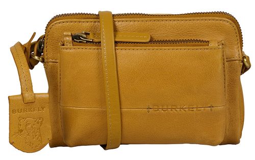  Burkely Antique Avery hnedá kožená dámska taška cez rameno, bočná taška