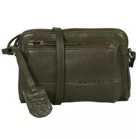    Burkely Antique Avery hnedá kožená dámska taška cez rameno, bočná taška