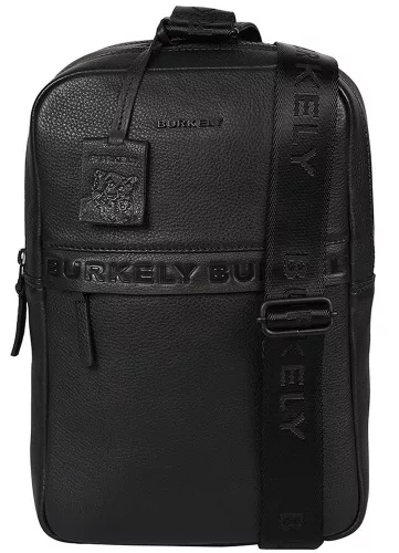  Burkely About Ally čierna, dámska, kožená taška na opasok, crossbody