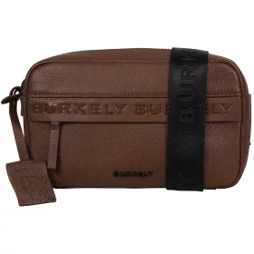    Burkely Lush Lucy čierna dámska kožená mini kabelka cez rameno crossbody 22 x 14 cm