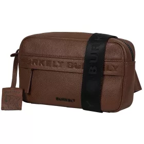    Burkely Lush Lucy čierna dámska kožená mini kabelka cez rameno crossbody 22 x 14 cm