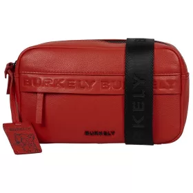    Burkely Lush Lucy čierna dámska kožená mini kabelka cez rameno crossbody 22 x 14 cm