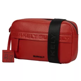    Burkely Lush Lucy čierna dámska kožená mini kabelka cez rameno crossbody 22 x 14 cm