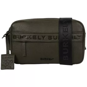    Burkely Lush Lucy čierna dámska kožená mini kabelka cez rameno crossbody 22 x 14 cm