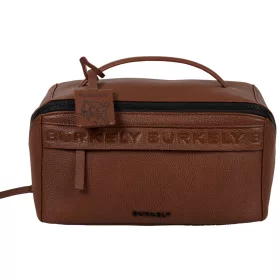    Burkely Lush Lucy sivobiela kožená toaletná taška 26 x 13 cm