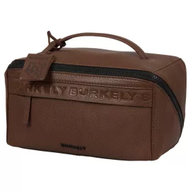    Burkely Lush Lucy sivobiela kožená toaletná taška 26 x 13 cm