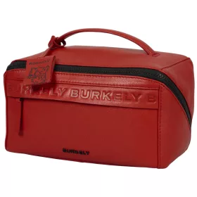    Burkely Lush Lucy sivobiela kožená toaletná taška 26 x 13 cm