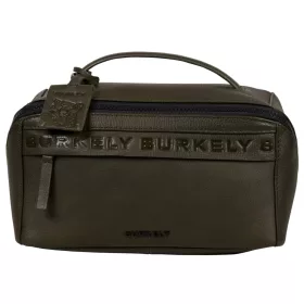    Burkely Lush Lucy sivobiela kožená toaletná taška 26 x 13 cm