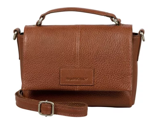  Burkely Casual Cayla svetlosivá malá dámska kožená kabelka s popruhom cez rameno 20 x 15 cm