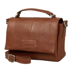    Burkely Casual Cayla svetlosivá malá dámska kožená kabelka s popruhom cez rameno 20 x 15 cm