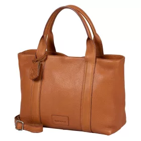    Burkely Soft Skylar malá hnedá kožená kabelka, taška cez rameno