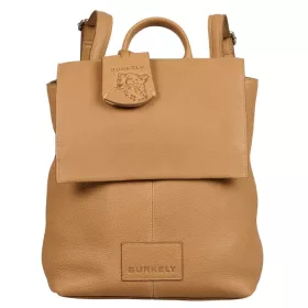    Burkely Just Jolie koňak dámsky kožený batoh, bočná taška, taška na notebook 33 x 31 cm