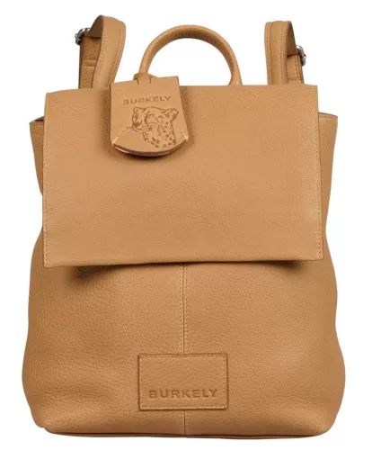  Burkely Just Jolie koňak dámsky kožený batoh, bočná taška, taška na notebook 33 x 31 cm