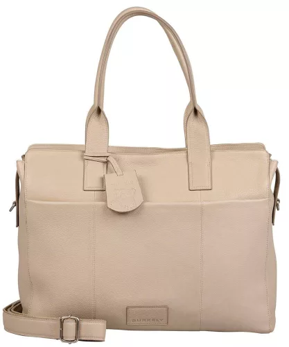  Burkely Antique Avery Black dámska kožená taška na notebook cez rameno 15,6"