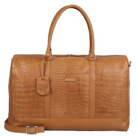    Kožená cestovná taška Burkely Minimal Mason červená 58 x 29 cm