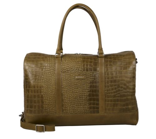  Kožená cestovná taška Burkely Minimal Mason červená 58 x 29 cm