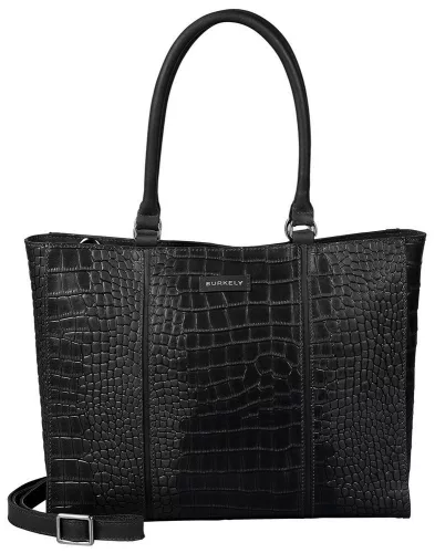  Burkely About Ally Workbag hnedá dámska kožená taška cez rameno s krokotlačou 15"