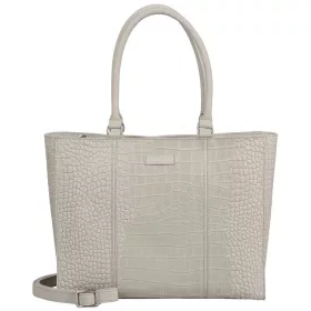    Burkely About Ally Workbag hnedá dámska kožená taška cez rameno s krokotlačou 15"