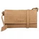  Burkely Parisian Paige béžová, dámska kožená taška na opasok, crossbody, s RFID ochranou