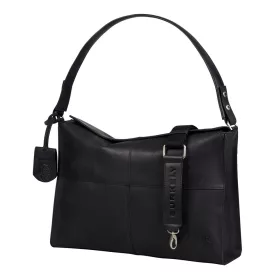    Dámska kožená taška cez rameno Burkely Even Ella Hobo béžovej farby