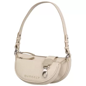    Dámska kožená taška cez rameno Burkely Secret Sage okrovo-žltej farby