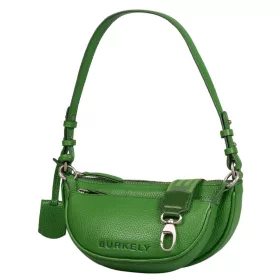    Dámska kožená taška cez rameno Burkely Secret Sage okrovo-žltej farby
