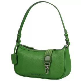    Dámska kožená taška cez rameno Burkely Secret Sage okrovo-žltej farby