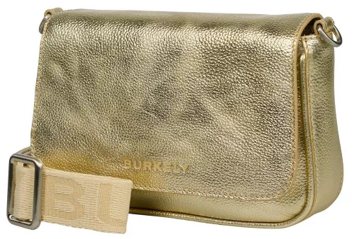  Dámska kožená taška cez rameno Burkely Even Ella Hobo béžovej farby