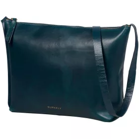    Burkely Lush Lucy čierna dámska kožená mini kabelka cez rameno crossbody 22 x 14 cm