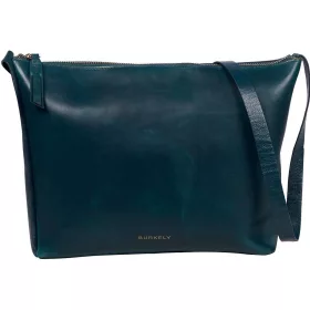    Burkely Lush Lucy čierna dámska kožená mini kabelka cez rameno crossbody 22 x 14 cm